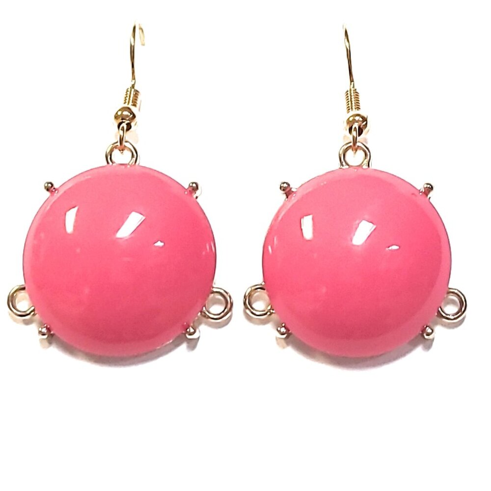 Pink Large Bubble Earrings